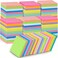 Oleitodh 60 PCS Lined Sticky Notes 3x3In Colorful Sticky Notes 75 SheetsPad 12 ColorsBright Ruled Post Stickies Multicolor Memo Note Pads for Teacher Student School Office Meeting Blank Desk Pads4500