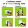 Rocketbook Reusable Sticky Notes Starter Pack Restick and Reorganize Memo Pads 3x3 15 Black Sticky Notes Includes Pen Towel Carrying Case Kit of 1