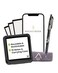 Rocketbook Reusable Sticky Notes Starter Pack Restick and Reorganize Memo Pads 3x3 15 Black Sticky Notes Includes Pen Towel Carrying Case Kit of 1