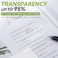 Tecolu 7IN1 Transparent Sticky Notes Set 400 Sheets 7 PadsSticky Tabs 3x3 inch Clear Sticky Note Waterproof 5X Stickiness SeeThrough Translucent Sticky Note for School Office Bible Supplies