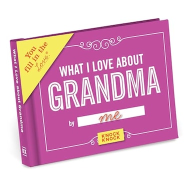 Knock Knock What I Love about Grandma Fill in the Love Book FillintheBlank Gift Journal 45 x 325inches