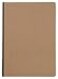 Clairefontaine 79142C Collection Age Bag A Sewn Notebook Canvas Back Tobacco A4 21x297 cm 192 Small Square Pages White Paper 90 g Glossy Card Cover Grain Leather