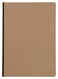 Clairefontaine 79142C Collection Age Bag A Sewn Notebook Canvas Back Tobacco A4 21x297 cm 192 Small Square Pages White Paper 90 g Glossy Card Cover Grain Leather