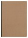 Clairefontaine 79142C Collection Age Bag A Sewn Notebook Canvas Back Tobacco A4 21x297 cm 192 Small Square Pages White Paper 90 g Glossy Card Cover Grain Leather