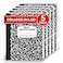 Rosmonde College Ruled Composition Notebooks 5 Pack 200 Pages 100 Sheets 934 x 712 White Black Marble Composition Book Hard Cover Sturdy Sewn Binding School College Office Supplies