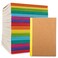 feela 56 Pack Composition Notebooks Bulk Kraft Cover Lined Blank College Ruled Composition Travel Journals with Rainbow Spines For Women Students Business 60 Pages 83x 55 A5 8 Colors