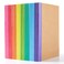 feela 32 Pack Composition Notebooks Bulk Feela Kraft Cover Lined Blank College Ruled Composition Travel Journals with Rainbow Spines For Women Students Business 60 Pages 83x 55 A5 8 Colors