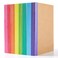 feela 32 Pack Composition Notebooks Bulk Feela Kraft Cover Lined Blank College Ruled Composition Travel Journals with Rainbow Spines For Women Students Business 60 Pages 83x 55 A5 8 Colors