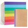 feela 48 Pack Composition Notebooks Bulk Kraft Cover Lined Blank College Ruled Composition Travel Journals with Rainbow Spines For Women Students Business 60 Pages 83x 55 A5 8 Colors