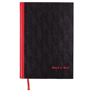 Black n' Red Black n Red Notebook Business Journal 1134 x 814 96 Sheets Ruled Optik Paper Hardcover Casebound Black D66174