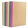PAPERAGE 12Pack Composition Notebook Journals 120 Pages Kraft Cover with Rainbow Spines College Ruled Lined Paper Small Size 8 in x 575 in for Home Office or School Supplies