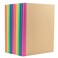 PAPERAGE 12Pack Composition Notebook Journals 120 Pages Kraft Cover with Rainbow Spines College Ruled Lined Paper Small Size 8 in x 575 in for Home Office or School Supplies