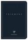 Clairefontaine 37126C Collection Triomphe PLATINUM A Deep Blue Sewn Notebook A5 148x21 cm 96 Lined Pages 90 g Ivory Paper Matte Coated Card Cover with Silver Marking