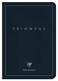 Clairefontaine 37126C Collection Triomphe PLATINUM A Deep Blue Sewn Notebook A5 148x21 cm 96 Lined Pages 90 g Ivory Paper Matte Coated Card Cover with Silver Marking