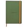 RHODIA 117440C Sage Soft Notebook A5 Dotted Dot 160 pages Ivory Clairefontaine Paper 90 gm Bookmark Elastic Closure Faux Leather Cover Rhodiarama Collection