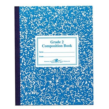 Roaring Spring Composition Notebooks 5Pack Grade 2 Ruled 50 Sheets 15 White Paper 975x775 Designed for Grade 2 Classes Practicing Writing Penmanship Blue Marble Flexible Cover