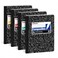 KAISA Composition Notebooks Wide Ruled 934 x 712 Black Marble Covers Composition Notepads Journal Notebooks 100 Sheets 4 Pack C10001W
