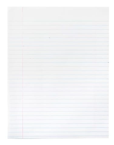 School Smart Composition Paper Red Margin 812 x 11 Inches White 500 Sheets