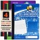 Mintra Office Mintra Primary Composition Notebook 4 Pack Assorted Colors 80 Sheets 75in x 975in Full Sheet Ruled with Drawing Area Flexible Hardcover Journal Grade K2 School Home Use