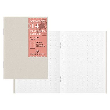 TRAVELER'S Travelers Company 14405006 Travelers Notebook Refill Dot Squared 3Pack Passport Size