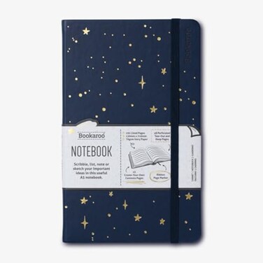 IF Moon Stars Bookaroo Notebook A5 Journal
