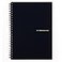 Maruman Mnemosyne Lined Notebook A5 827 x 634 80 Sheets 160 Pages 7mm College Ruled Journal Perforated Pages WireBound to Lay Flat Black Made in Japan