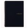 Maruman Mnemosyne Lined Notebook A5 827 x 634 80 Sheets 160 Pages 7mm College Ruled Journal Perforated Pages WireBound to Lay Flat Black Made in Japan