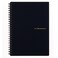 Maruman Mnemosyne Lined Notebook A5 827 x 634 80 Sheets 160 Pages 7mm College Ruled Journal Perforated Pages WireBound to Lay Flat Black Made in Japan