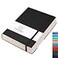AHGXG Lined Journal Notebook 320 Numbered Pages Thick Journals for Men Large B5 College Ruled Notebook for Writing 100gsm Thick Paper Leather Softcover for Women Work School 76 X 10Black