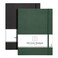 AHGXG Dotted Journal 2 Pack B5 Large Journal Dot Grid Notebook 76 X 10 with Thick 120gsm Dot Paper Soft Leather Cover Total 384 Pages Inner Pocket Black Green