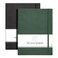 AHGXG Dotted Journal 2 Pack B5 Large Journal Dot Grid Notebook 76 X 10 with Thick 120gsm Dot Paper Soft Leather Cover Total 384 Pages Inner Pocket Black Green