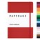 PAPERAGE Blank Journal Notebook Red 160 Pages Medium 56 in x 8 in 100 GSM Thick Paper Hardcover Journaling Notebook for Work School Note Taking or Sketching