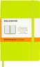 Moleskine Classic Notebook Hard Cover Pocket 35 x 55 RuledLined Lemon Green 192 Pages