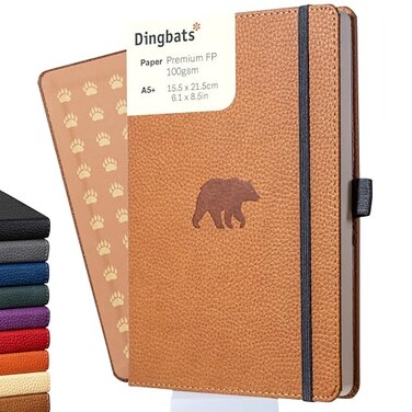 Dingbats* Notebooks A5 Brown Bear Graph