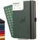 Dingbats* Notebooks Dingbats Wildlife Plain Writing Journal Notebook A5 Vegan Leather Hardcover Ideal for Work Travel Pocket Elastic Closure Bookmark