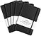 Huhuhero 5 Pack Lined Journal Notebooks Hardcover Notebook for Work School Office 5825 120Gsm Thick Ruled Writing Journals for Note Taking Business Black