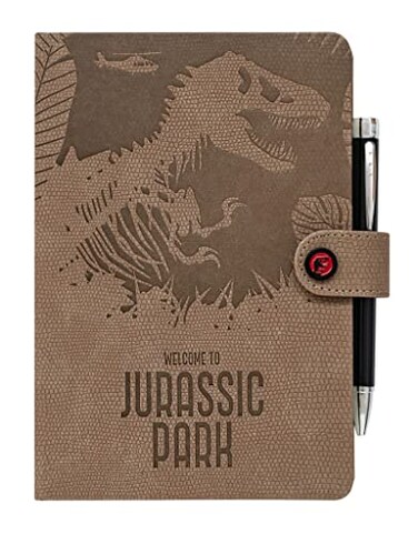 Grupo Erik Notebook Journal Jurassic Park Official Hardcover Journaling Notebooks Pen A5 Notebook Cute Notebooks 180 Dotted Pages Jurassic World Rebirth