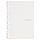 Maruman Mnemosyne Lined Notebook A5 583 x 827 80 Sheets 160 Pages 7mm College Ruled Journal Perforated Pages WireBound to Lay Flat Soft Cover OffWhite Made in Japan