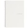 Maruman Mnemosyne Lined Notebook A5 583 x 827 80 Sheets 160 Pages 7mm College Ruled Journal Perforated Pages WireBound to Lay Flat Soft Cover OffWhite Made in Japan