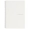 Maruman Mnemosyne Lined Notebook A5 583 x 827 80 Sheets 160 Pages 7mm College Ruled Journal Perforated Pages WireBound to Lay Flat Soft Cover OffWhite Made in Japan