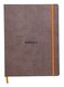 Rhodia Rhodiarama SoftCover Notebook 80 Lined Sheets 9 34 x 7 12 Chocolate Cover 117503C
