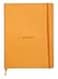 Rhodia Rhodiarama SoftCover Notebook 80 Lined Sheets 9 34 x 7 12 Orange Cover 117515C