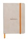 Rhodia Rhodiarama SoftCover Notebook 72 Lined Sheets 4 x 5 12 Beige Cover