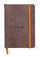 Rhodia Rhodiarama SoftCover Notebook 72 Lined Sheets 4 x 5 12 Chocolate Cover