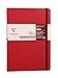 Clairefontaine 793432C Collection Age Bag One Stitched MyEssential Embroidered Elastic Notebook Red A5 148x21 cm 192 DOT Numbered Pages 90 g Ivory Paper Glossy Leather Grain Cover Card