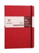 Clairefontaine 793432C Collection Age Bag One Stitched MyEssential Embroidered Elastic Notebook Red A5 148x21 cm 192 DOT Numbered Pages 90 g Ivory Paper Glossy Leather Grain Cover Card