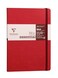 Clairefontaine 793432C Collection Age Bag One Stitched MyEssential Embroidered Elastic Notebook Red A5 148x21 cm 192 DOT Numbered Pages 90 g Ivory Paper Glossy Leather Grain Cover Card