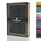 VICTORIA'S JOURNALS VICTORIAS JOURNALS Leatherette Vintage Journal Hard Cover Lined Notebook Old Looking Travel Diary Black 57 x 81