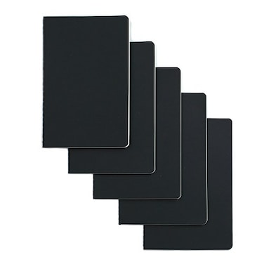 TWONE 6 Pack Notebooks Journal 60 Dot Grid Page30 Sheets Premium Thick Paper Soft Cover Journal for Travel Office Work Office Home School Business Writing 55 x 825 Black