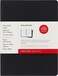 Moleskine Cahier Journal Soft Cover Large 5 x 825 RuledLined Black 80 Pages Set of 2